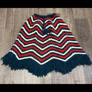 Handmade vintage poncho